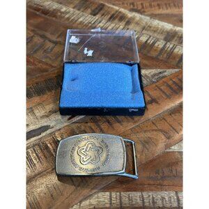 American Revolution Bicentennial Vintage Brass Belt Buckle 1776-1976